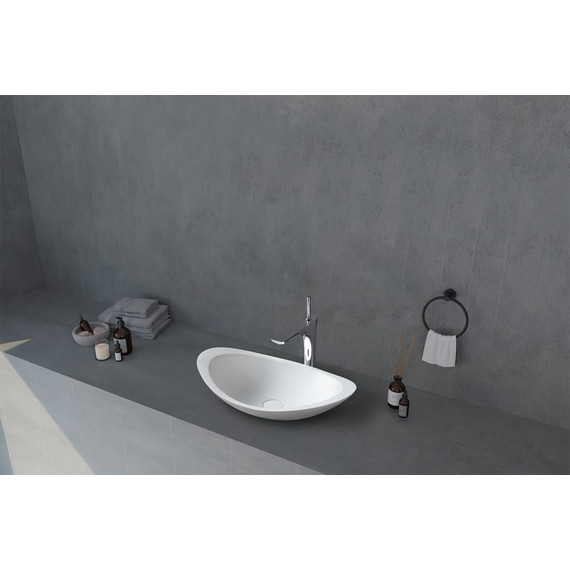 Раковина-чаша Abber Stein 60 см AS2606, белый матовый - фото 2