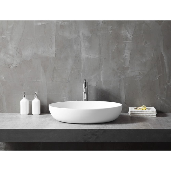 Раковина-чаша Abber Stein 60 см AS2619, белый матовый - фото 3