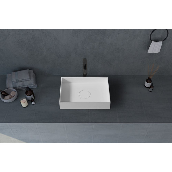 Раковина-чаша Abber Stein 50 см AS2621, белый матовый - фото 2