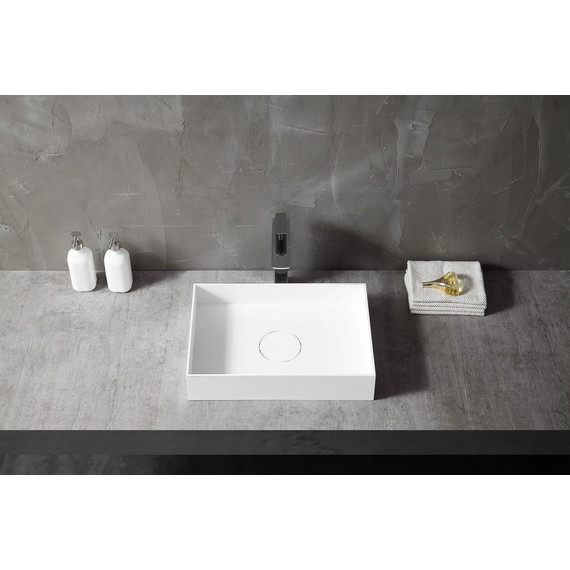 Раковина-чаша Abber Stein 50 см AS2621, белый матовый - фото 3