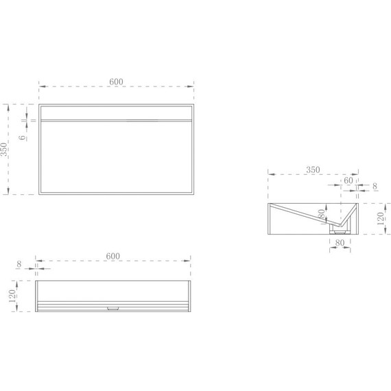 Раковина-чаша Abber Stein 60 см AS2623, белый матовый - фото 4