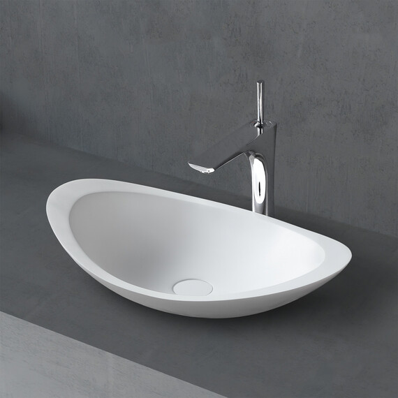 Раковина-чаша Abber Stein 60 см AS2606, белый матовый - фото 