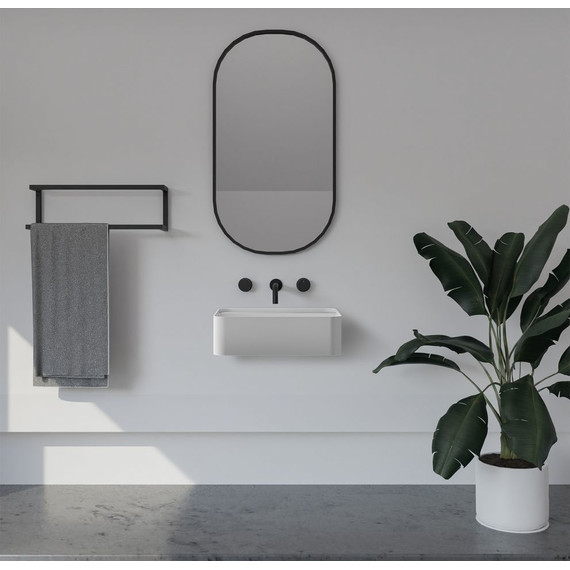 Раковина подвесная Abber Stein 50 см AS2626, белый матовый - фото 3