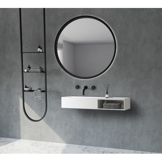 Раковина подвесная Abber Stein 120 см AS2649-1.2, белый матовый - фото 3