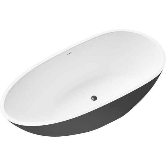 Ванна отдельностоящая Grossman Fly 170x80 см GR-1102MB, черный матовый, Размер - мм: 1700х800 - фото 3