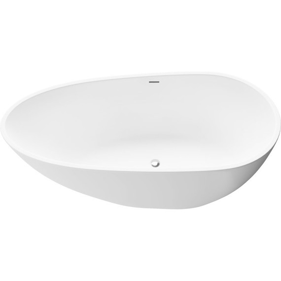 Ванна отдельностоящая Grossman Fly 160x80 см GR-1103M, белый матовый, Размер - мм: 1600х800 - фото 