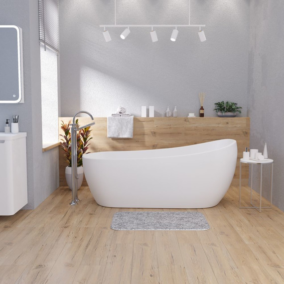 Ванна отдельностоящая Grossman Galaxy 170x75 см GR-1403M, белый матовый - фото 4