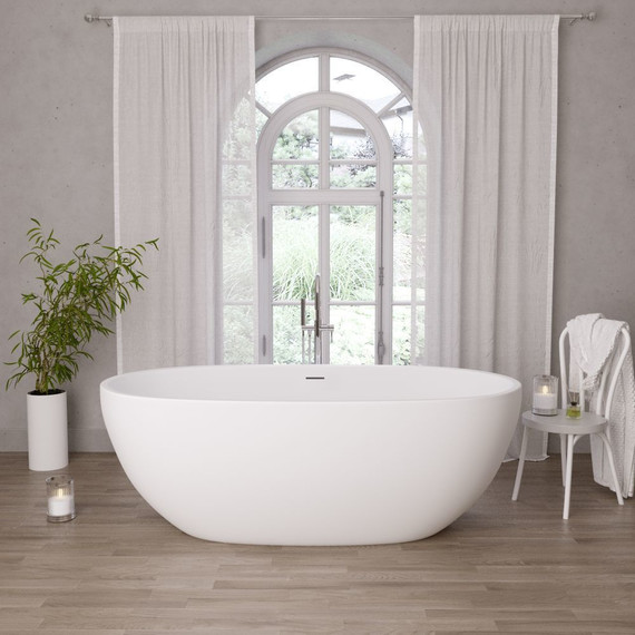 Ванна отдельностоящая Grossman Classic 170x87 см GR-2503M, белый матовый - фото 4