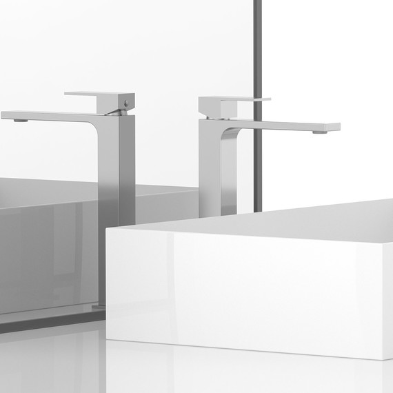 Смеситель для раковины высокий Vincea Cube VBF-1C02CH - фото 2