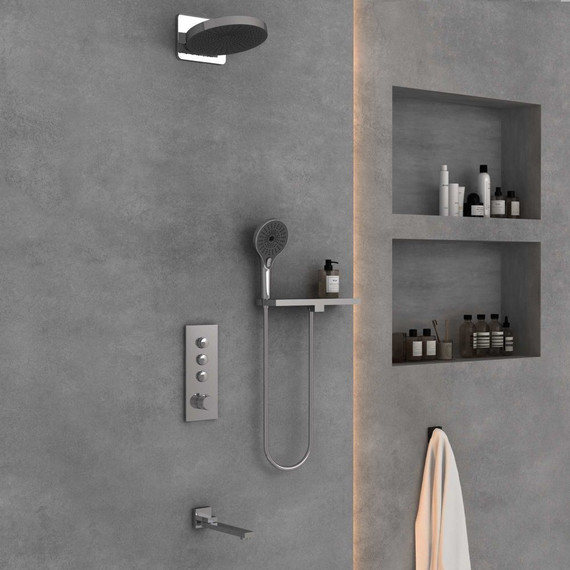 Душевая система для ванны с термостатом Vincea Inspire VSFW-433TI1RCH - фото 3