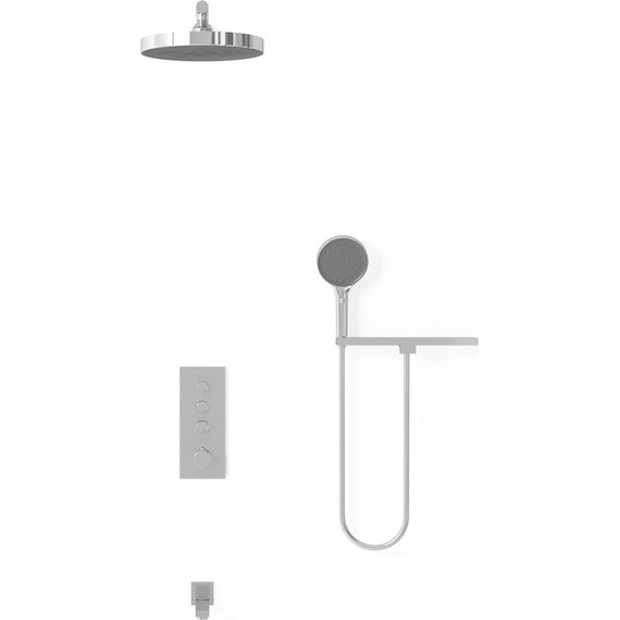 Душевая система для ванны с термостатом Vincea Inspire VSFW-433TI2RCH - фото 2