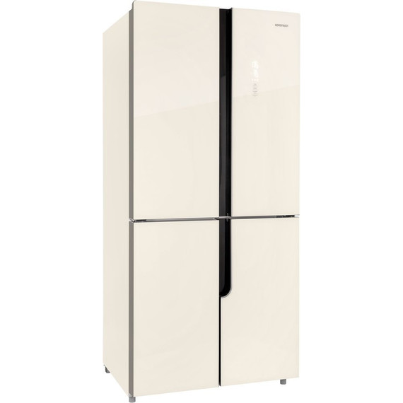 Холодильник Side by Side NordFrost RFQ 510 NFGI inverter (бежевое стекло) - фото 