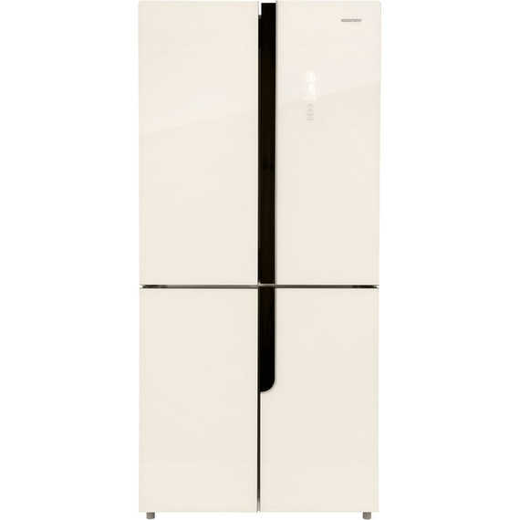 Холодильник Side by Side NordFrost RFQ 510 NFGI inverter (бежевое стекло) - фото 2
