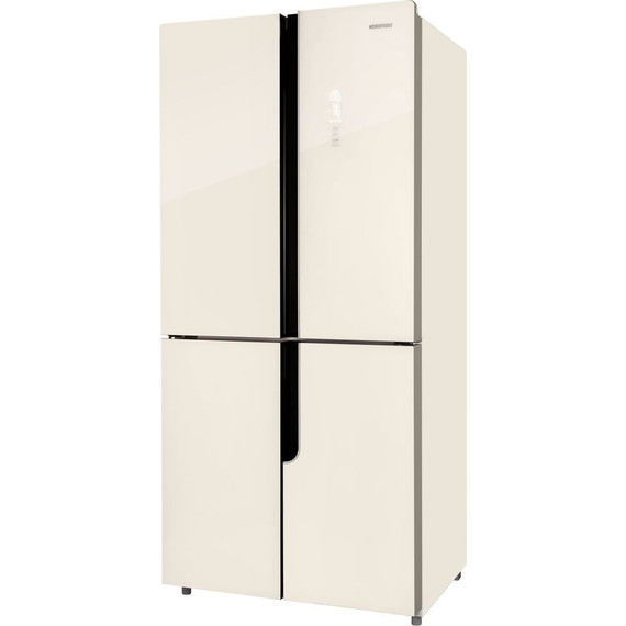 Холодильник Side by Side NordFrost RFQ 510 NFGI inverter (бежевое стекло) - фото 3