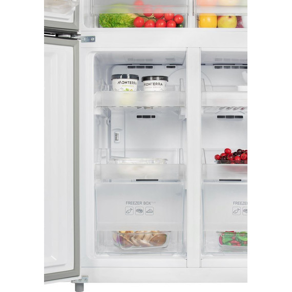 Холодильник Side by Side NordFrost RFQ 510 NFGW inverter (белое стекло) - фото 12