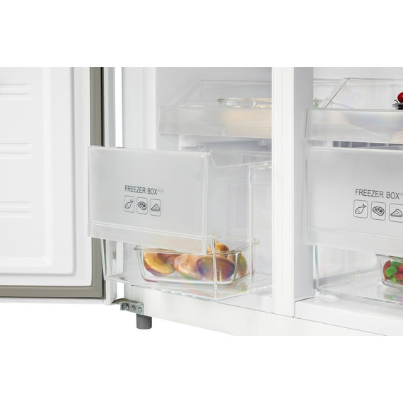 Холодильник Side by Side NordFrost RFQ 510 NFGW inverter (белое стекло) - фото 18