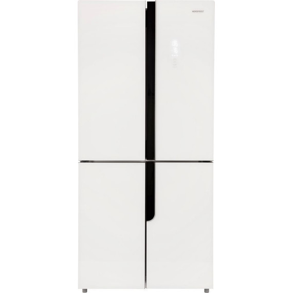 Холодильник Side by Side NordFrost RFQ 510 NFGW inverter (белое стекло) - фото 2