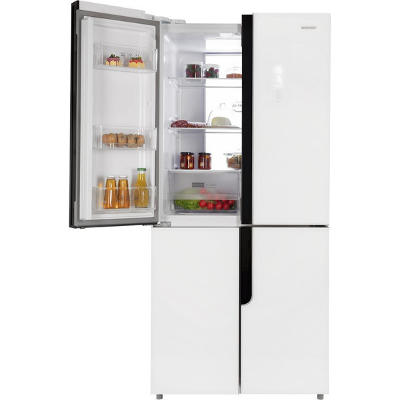 Холодильник Side by Side NordFrost RFQ 510 NFGW inverter (белое стекло) - фото 3