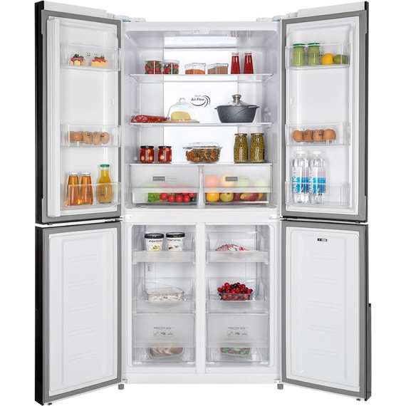 Холодильник Side by Side NordFrost RFQ 510 NFGW inverter (белое стекло) - фото 5