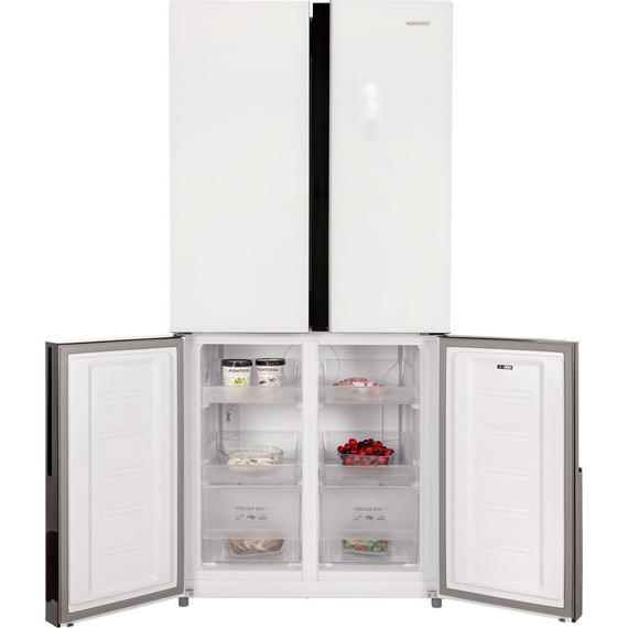 Холодильник Side by Side NordFrost RFQ 510 NFGW inverter (белое стекло) - фото 6