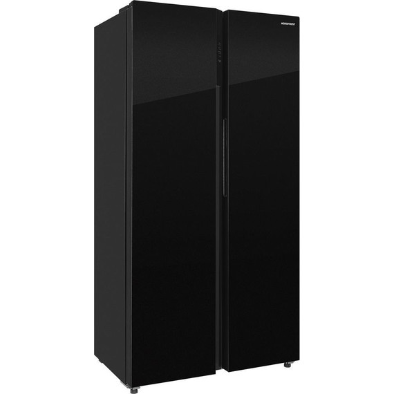 Холодильник Side by Side NordFrost RFS 525DX NFGB inverter (чёрное стекло) - фото 