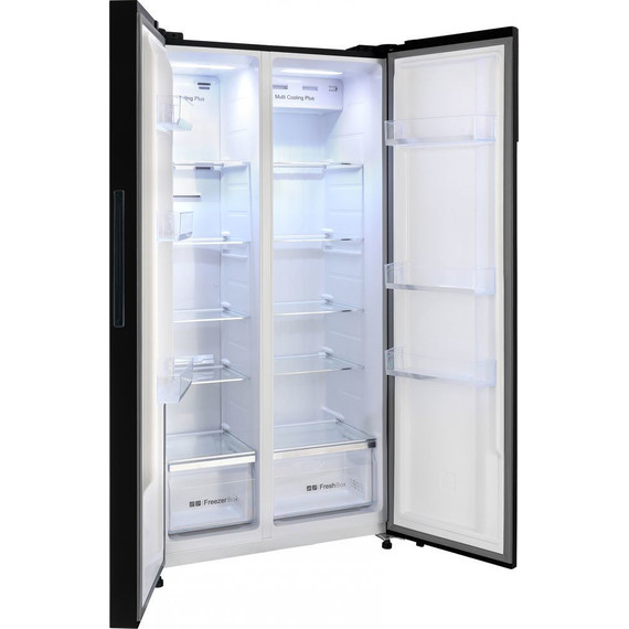 Холодильник Side by Side NordFrost RFS 525DX NFGB inverter (чёрное стекло) - фото 6