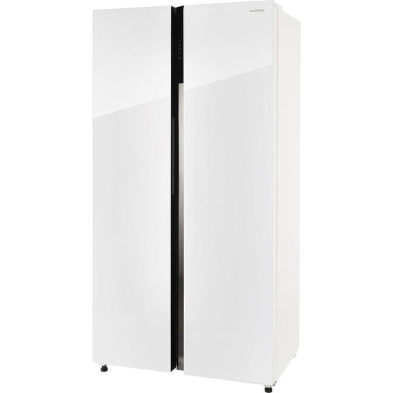 Холодильник Side by Side NordFrost RFS 525DX NFGW inverter (белое стекло) - фото 3