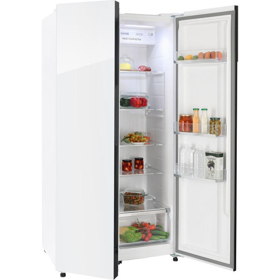 Холодильник Side by Side NordFrost RFS 525DX NFGW inverter (белое стекло) - фото 6
