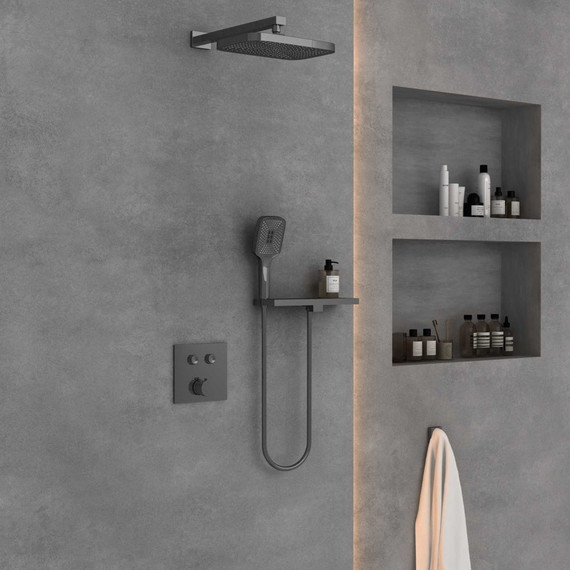 Душевая система для душа Vincea VSFW-4211RGM, вороненая сталь - фото 7