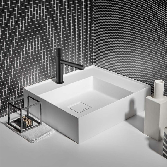 Смеситель для раковины Vincea Groove VBF-4G1MB, черный - фото 2