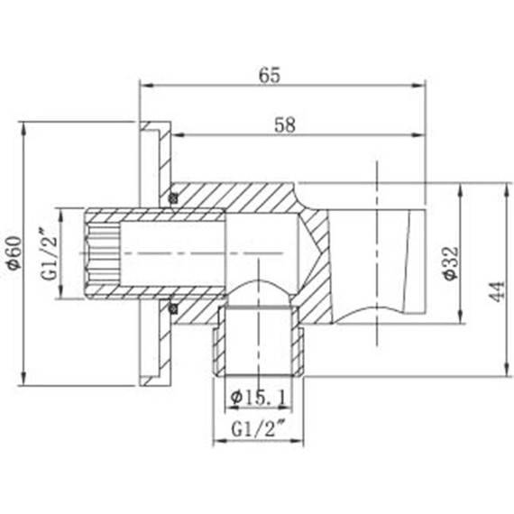 Шланговое подсоединение с держателем Vincea VSC-31GM, вороненая сталь - фото 2
