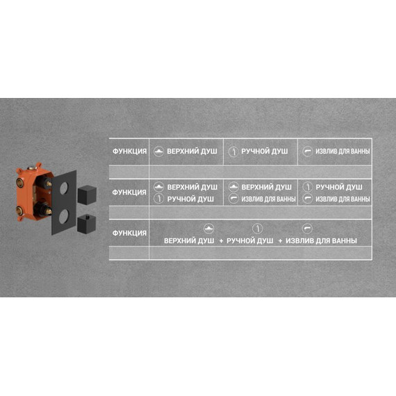 Душевая система для ванны с термостатом Vincea Next VSFW-1N3TBG, брашированное золото - фото 5