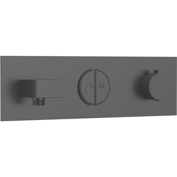 Душевая система для душа с термостатом Vincea VSFW-422T1MB, черный - фото 6