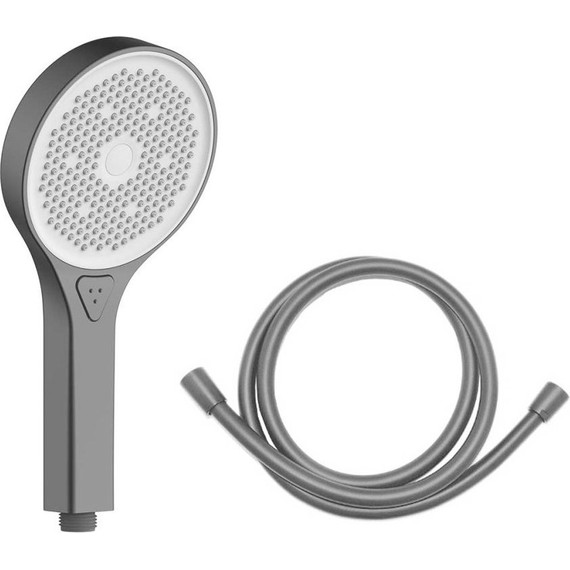 Душевая система для душа с термостатом Vincea VSFW-422T2GM, вороненая сталь - фото 6