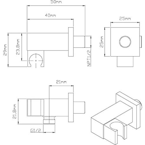 Душевая система для ванны Vincea VSFW-4311RCH - фото 15