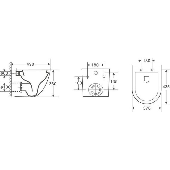 Унитаз подвесной CeramaLux Rimless 2197MLG с крышкой микролифт, зеленый матовый, Цвет производителя: зелёный - фото 2