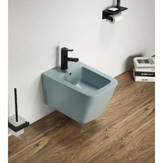 Биде подвесное CeramaLux 5370MLG, зеленый матовый - фото 2