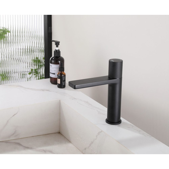 Смеситель для раковины Abber Rund AF8710B, черный матовый, Цвет производителя: чёрный - фото 2