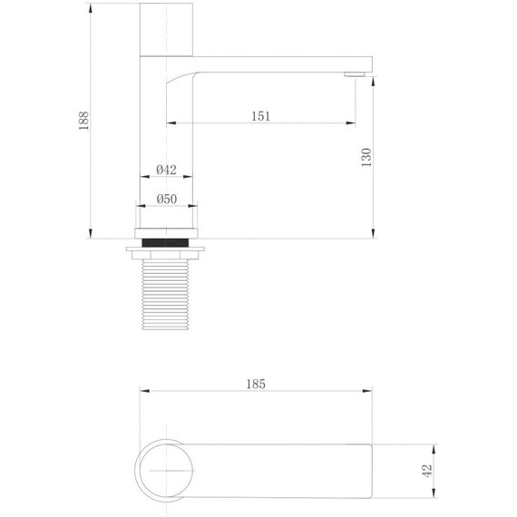 Смеситель для раковины Abber Rund AF8710, Цвет производителя: хром - фото 3