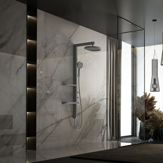 Душевая стойка Vincea Inspire VSFS-3I11GM, вороненая сталь - фото 3