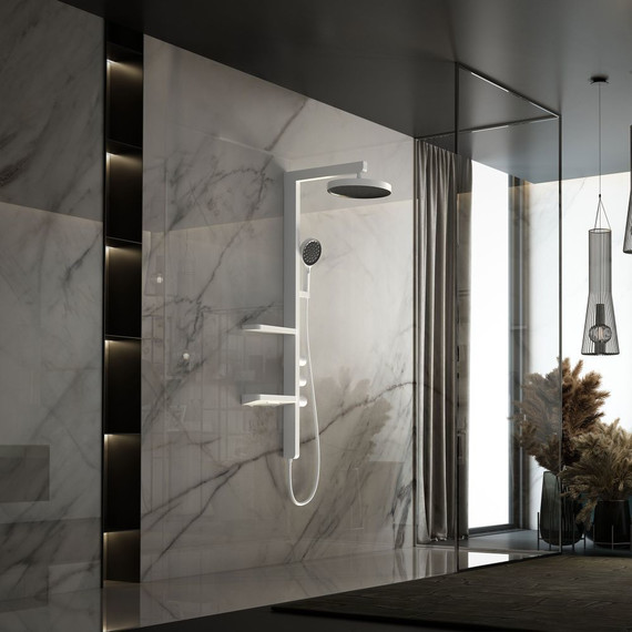 Душевая стойка Vincea Inspire VSFS-3I11W, белый - фото 3