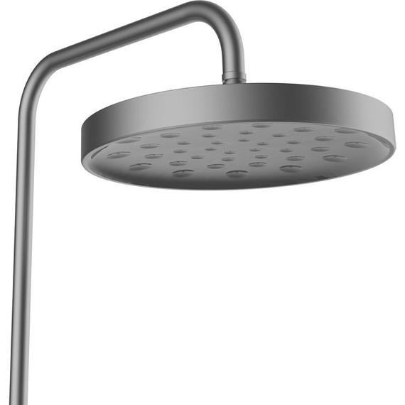 Душевая стойка с термостатом Vincea Inspire VSFS-3I12TGM, вороненая сталь - фото 6