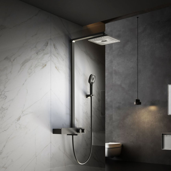 Душевая стойка с термостатом Vincea Inspire VSFS-3I13TMB, черный - фото 2