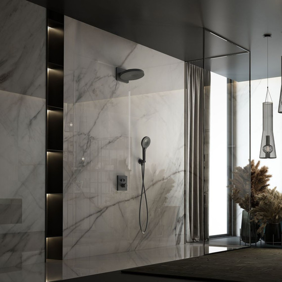 Душевая система для душа с термостатом Vincea Inspire VSFW-3I21T1MB, черный - фото 2