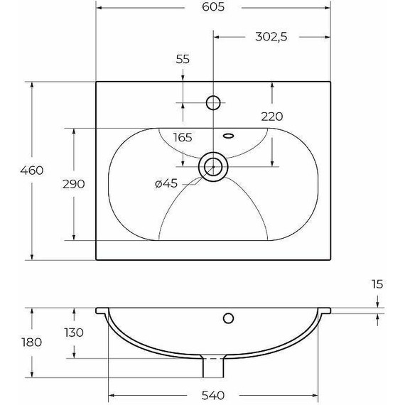 Тумба напольная с раковиной BelBagno KRAFT-600-2C-PIA-RT 60 см, Rovere Tabacco (раковина BB1923-600) - фото 6