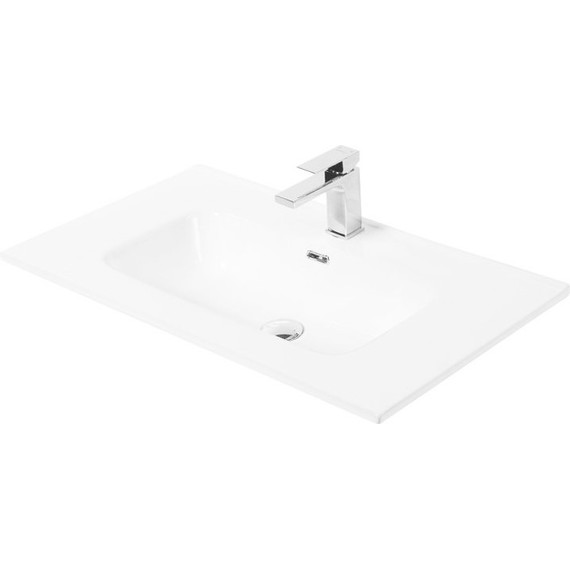 Тумба подвесная с раковиной BelBagno KRAFT-800-1C-SO-RGB 80 см, Rovere Galifax Bianco - фото 8
