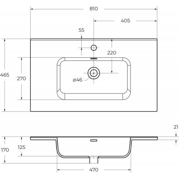 Тумба напольная с раковиной BelBagno KRAFT-800-2C-PIA-RT 80 см, Rovere Tabacco (раковина BB800ETL) - фото 9