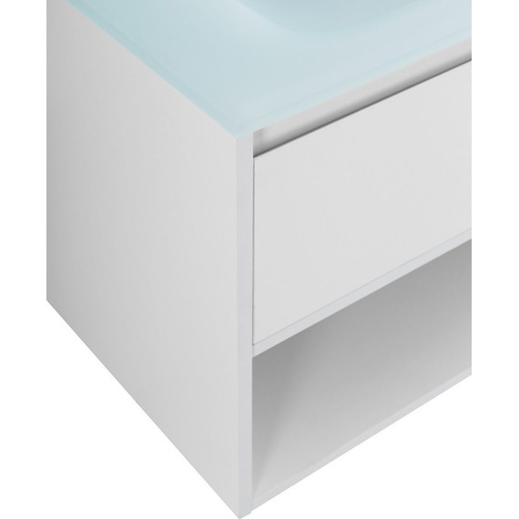 Тумба подвесная с раковиной BelBagno KRAFT-800-1C-SO-BO 80 см, Bianco Opaco - фото 10