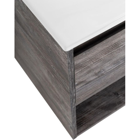 Тумба подвесная с раковиной BelBagno KRAFT-800-1C-SO-PP 80 см, Pino Pasadena - фото 10