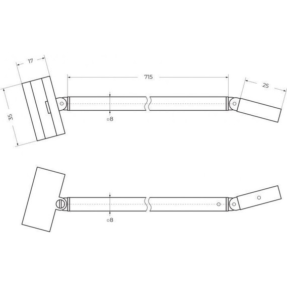 Душевая перегородка Cezares 140 см LIBERTA-L-1-TB-140-C-Cr (стекло 8 мм) хром/прозрачное - фото 6
